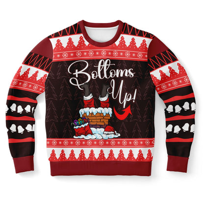 Bottoms Up Santa Ugly Christmas Sweater