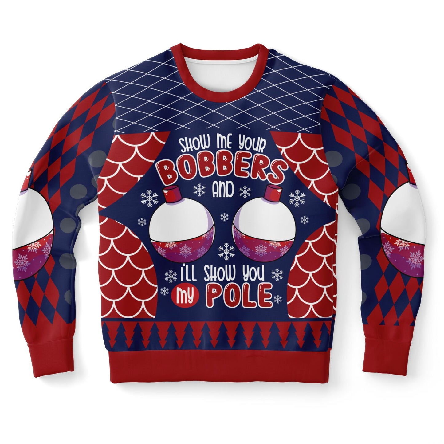 Show Me Your Bobbers Ugly Christmas Sweater