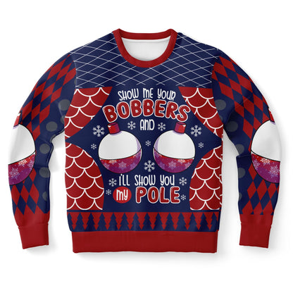 Show Me Your Bobbers Ugly Christmas Sweater