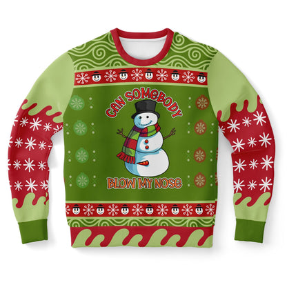 Can Somebody Blow My Nose Ugly Christmas Sweater