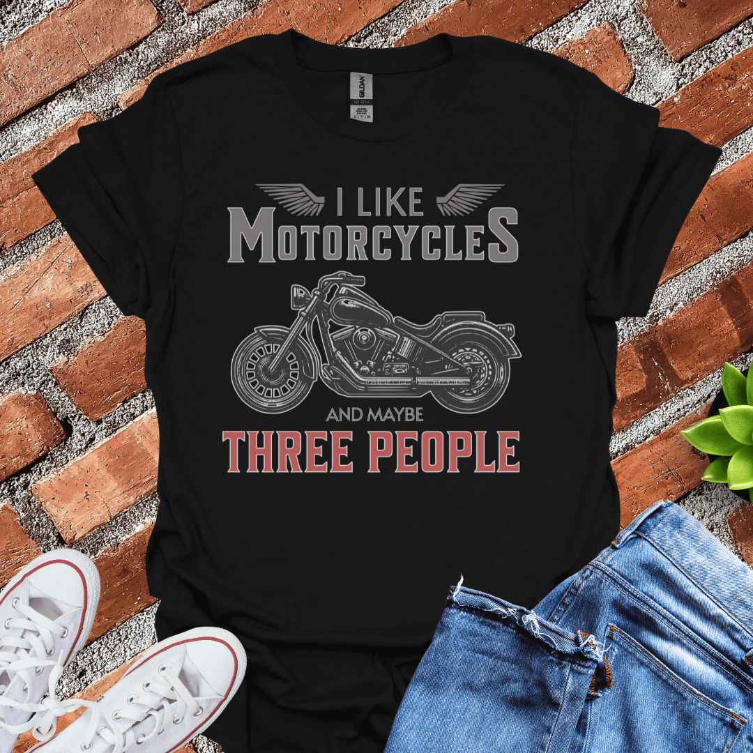 I Like Motorcycles(Wings) T-Shirt