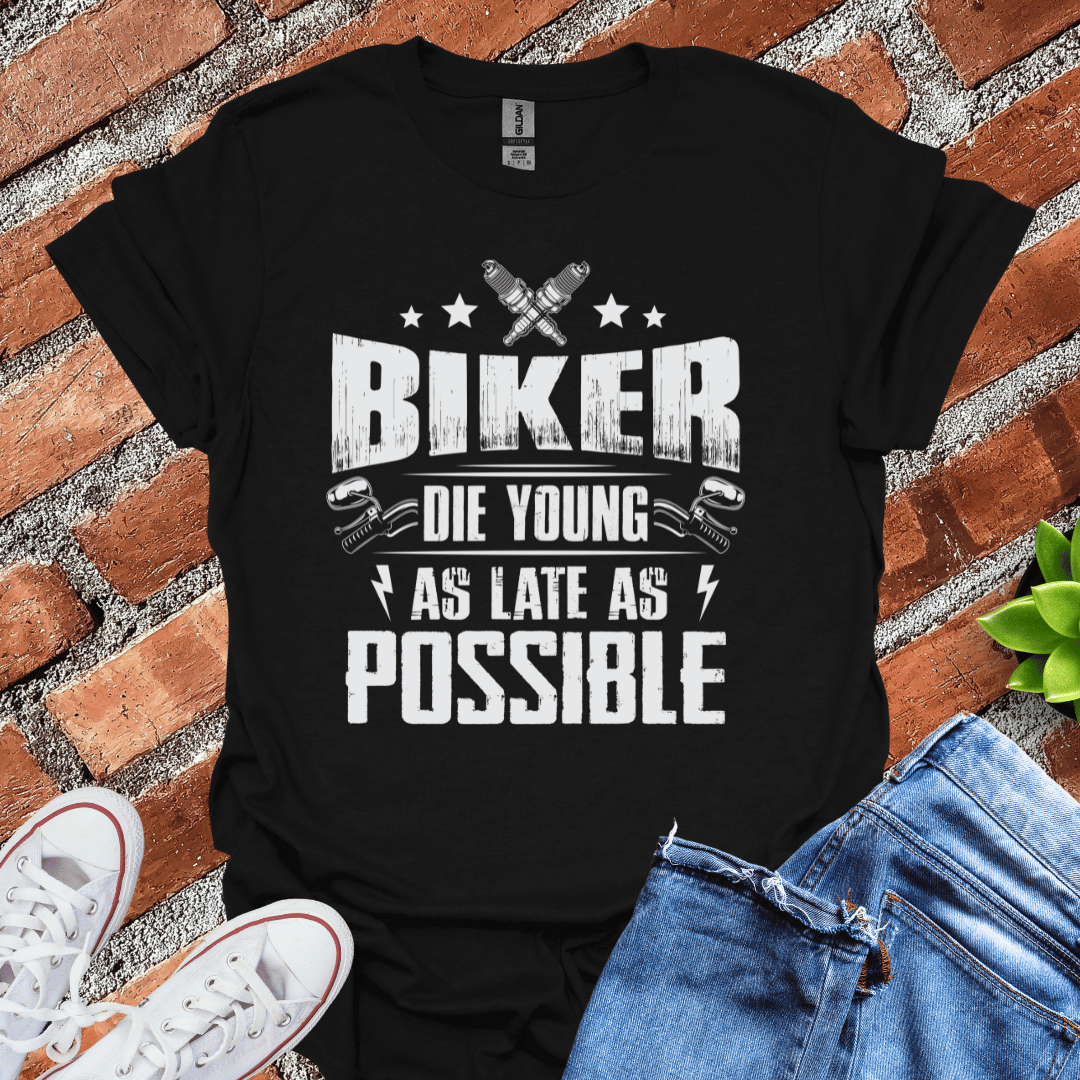 Biker Die Young T-Shirt