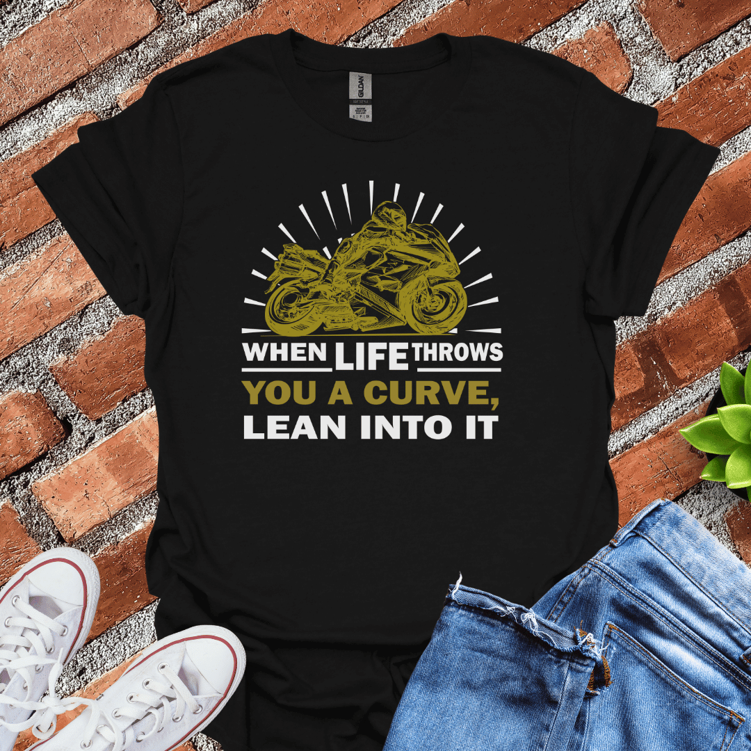 When Life Throws a Curve (Racer) T-Shirt