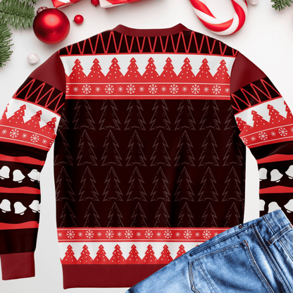 Bottoms Up Santa Ugly Christmas Sweater