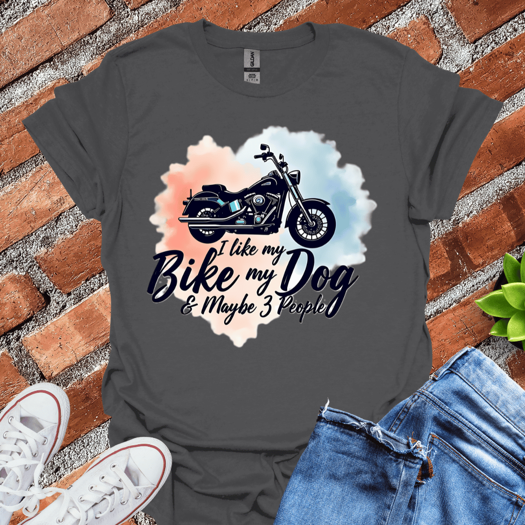 I Like My Bike & 3 People T-Shirt