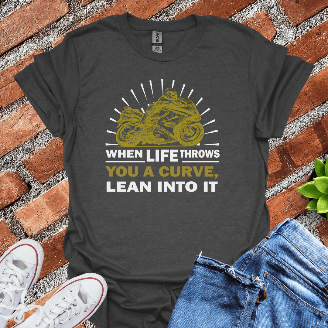 When Life Throws a Curve (Racer) T-Shirt