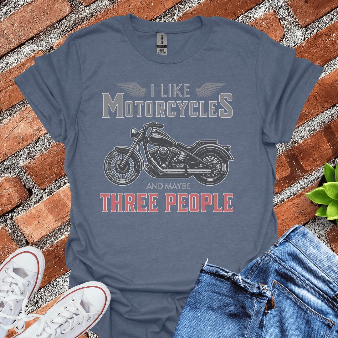 I Like Motorcycles(Wings) T-Shirt