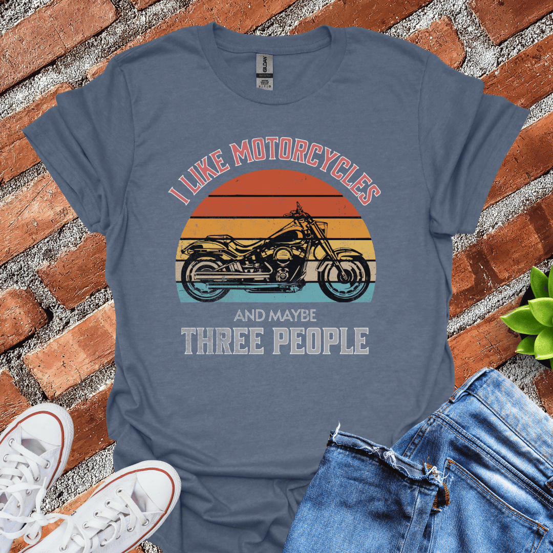 I Like Motorcycles(Sunset) T-Shirt