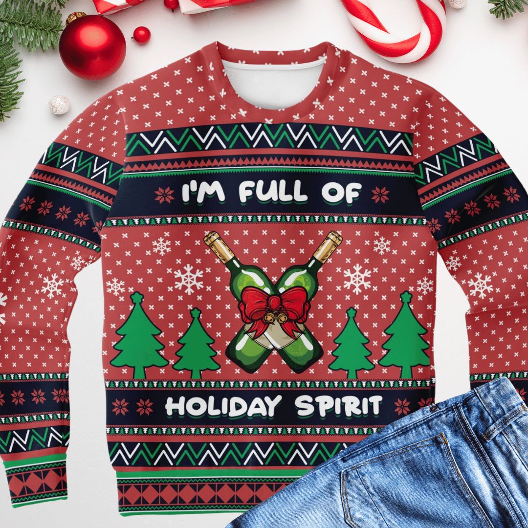 Holiday Spirit Ugly Christmas Sweater