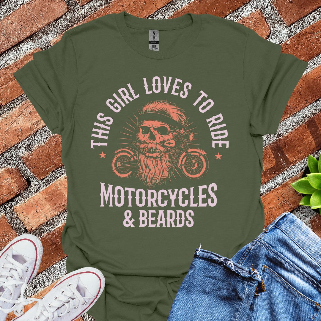 Motorcycles & Beards T-Shirt