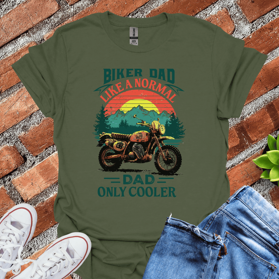 Biker Dad - Cooler than Normal T-Shirt