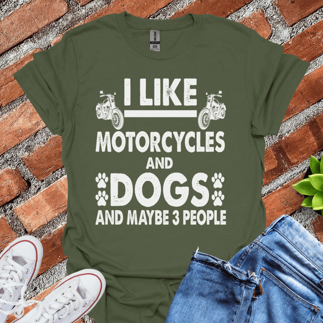 Motorcycles & Dogs T-Shirt