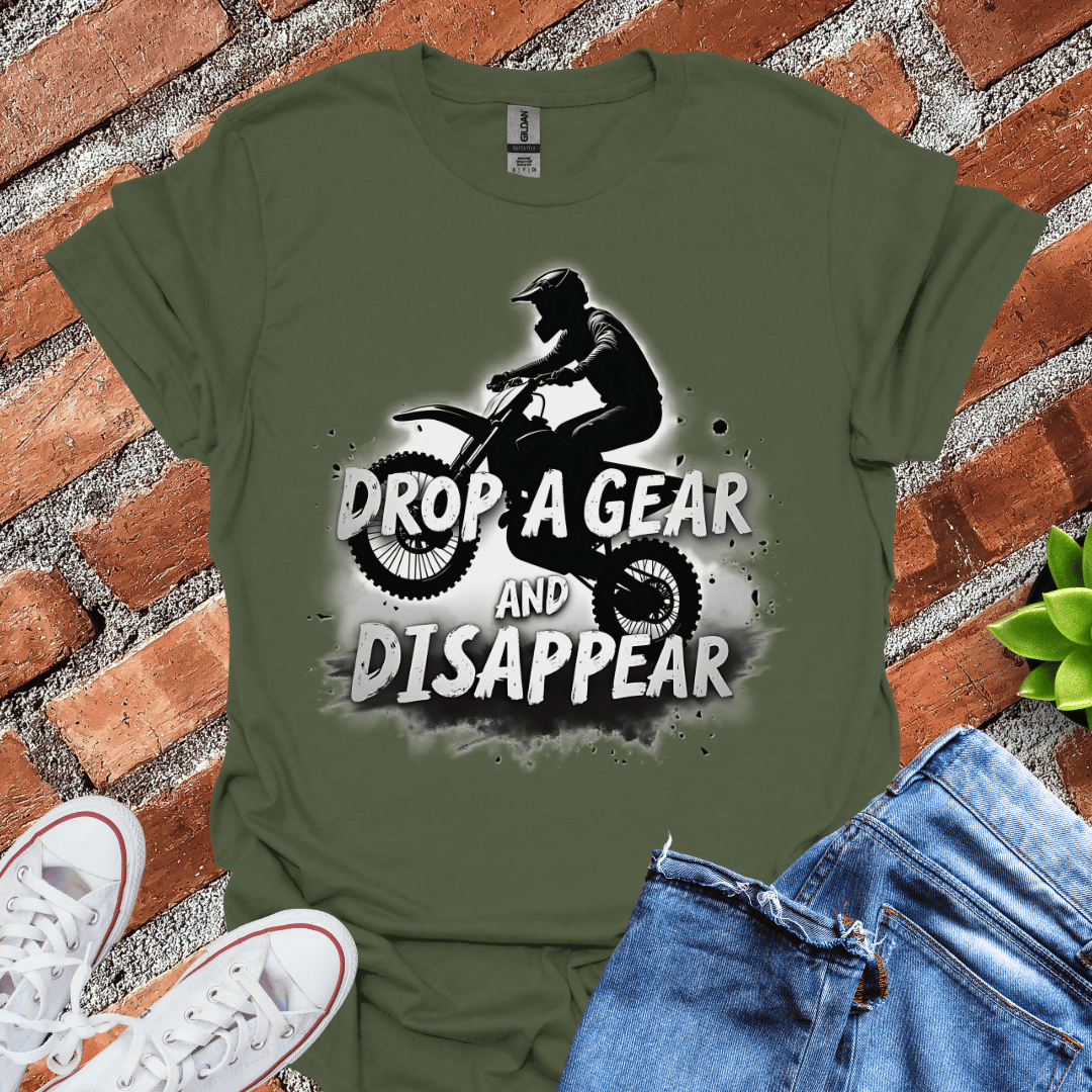 Drop a Gear Dirtbike T-Shirt