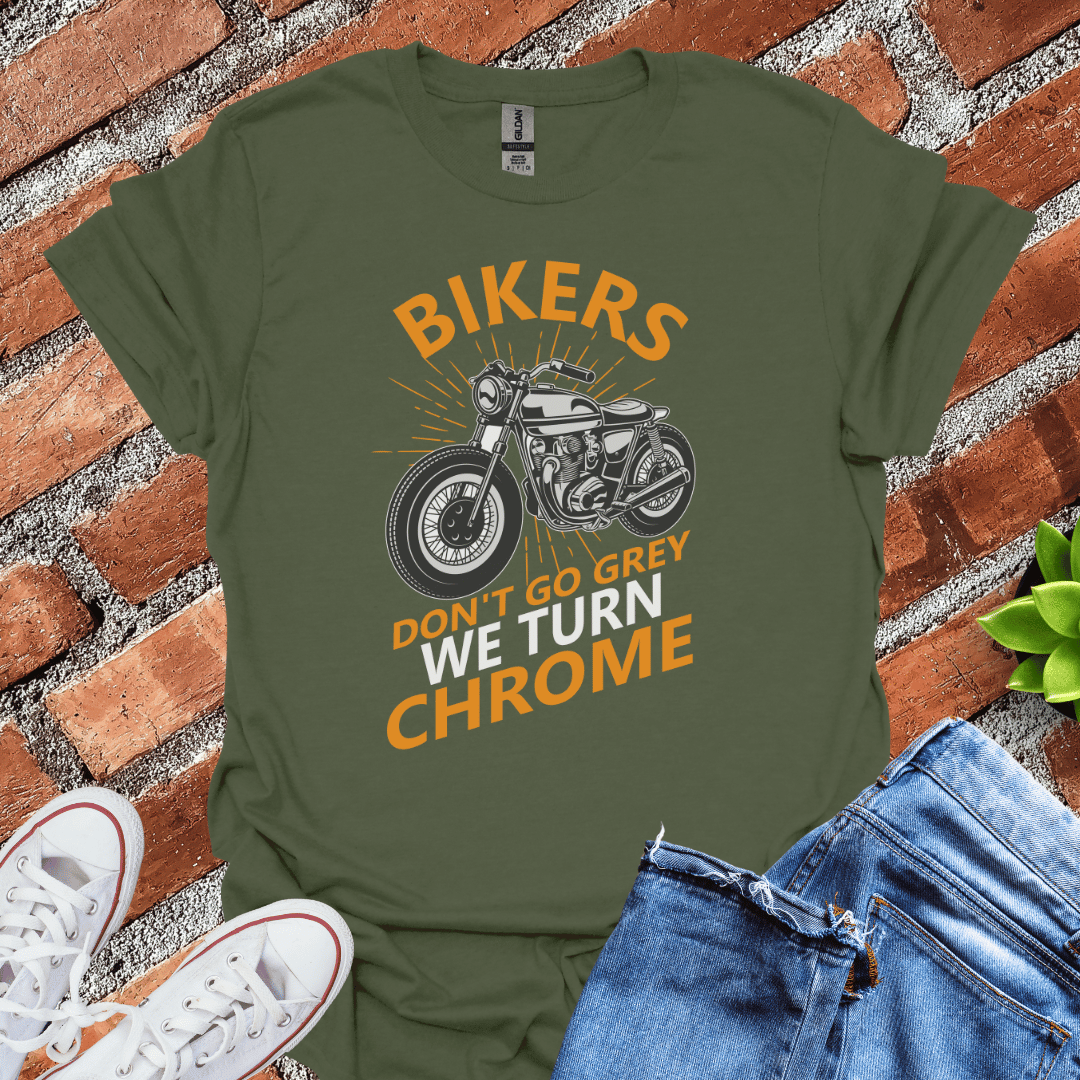 Bikers Turn Chrome T-Shirt