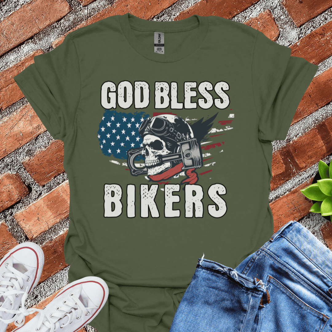 God Bless Bikers T-Shirt