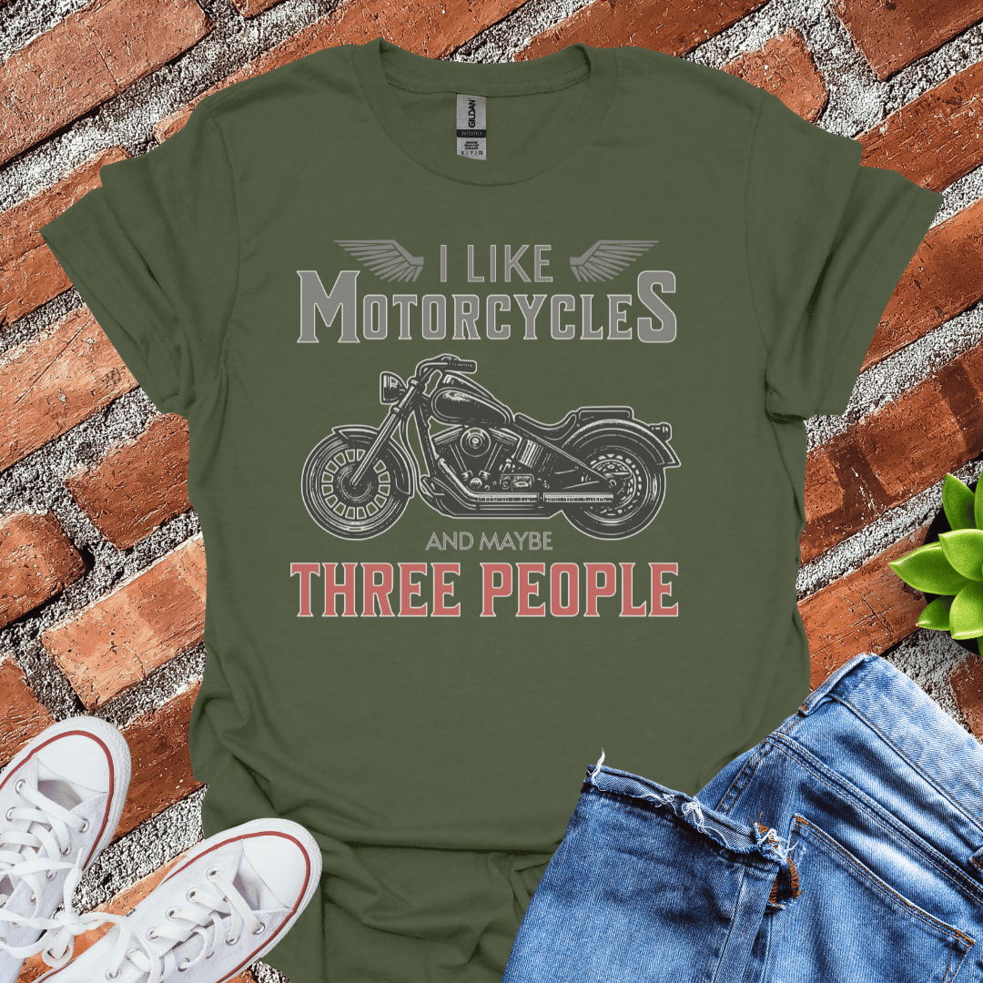 I Like Motorcycles(Wings) T-Shirt