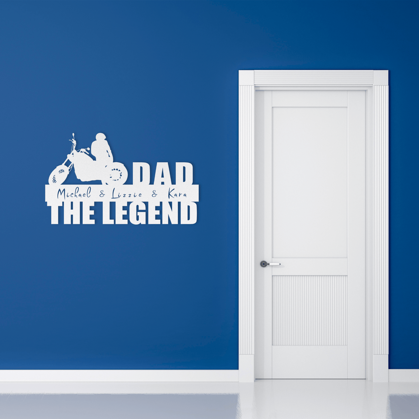 Personalized - The Legend & Kids Metal Wall Art