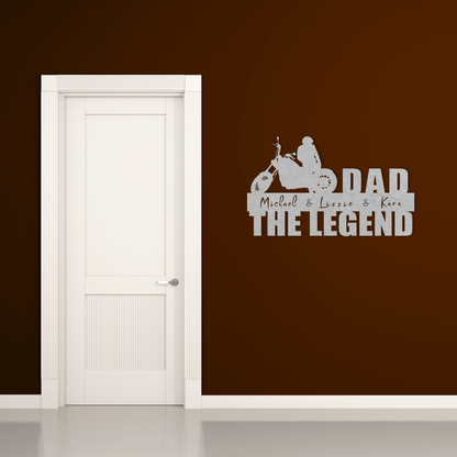 Personalized - The Legend & Kids Metal Wall Art