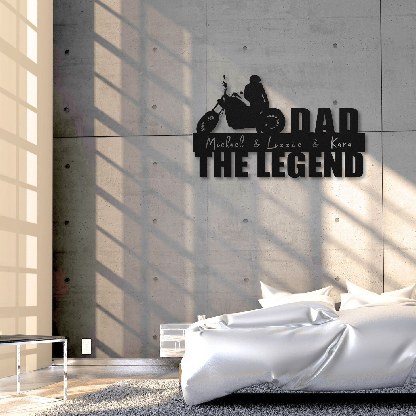 Personalized - The Legend & Kids Metal Wall Art