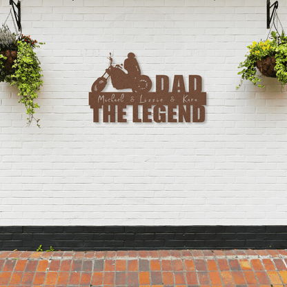 Personalized - The Legend & Kids Metal Wall Art