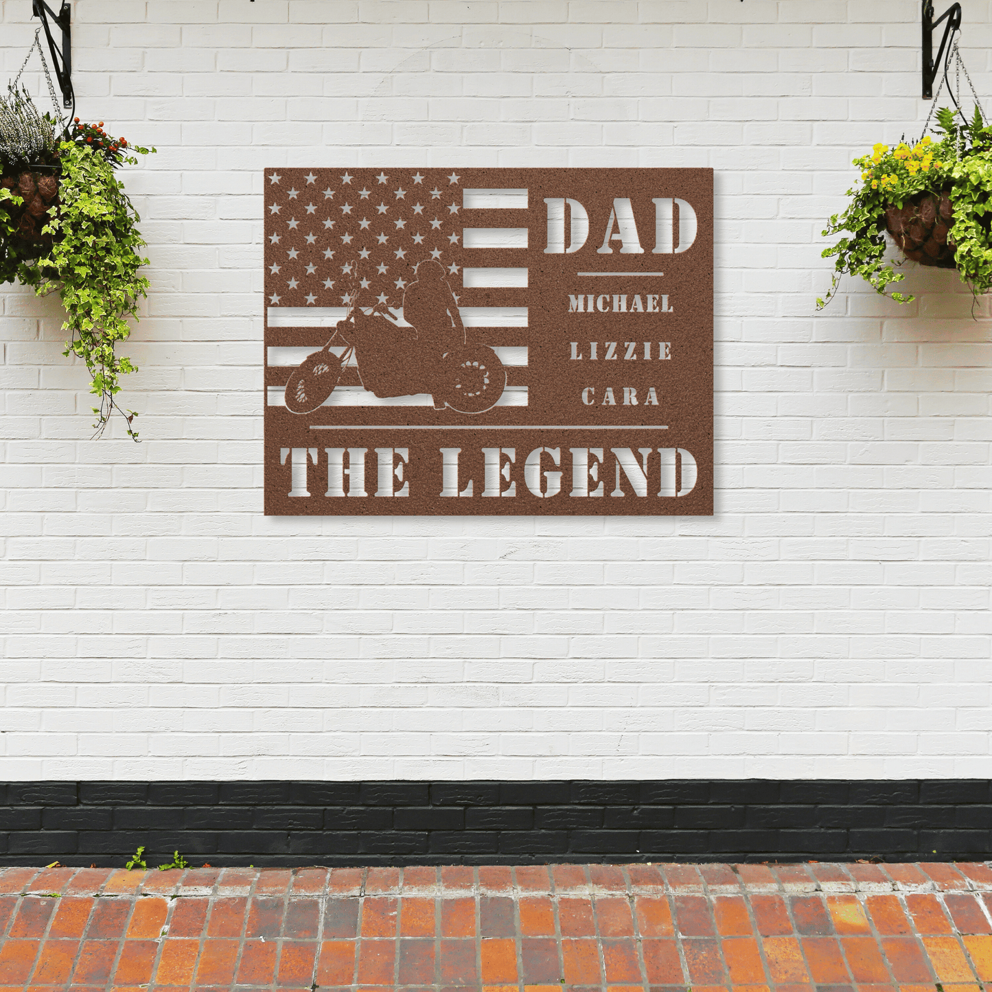 Personalized - Dad the Legend Metal Wall Art