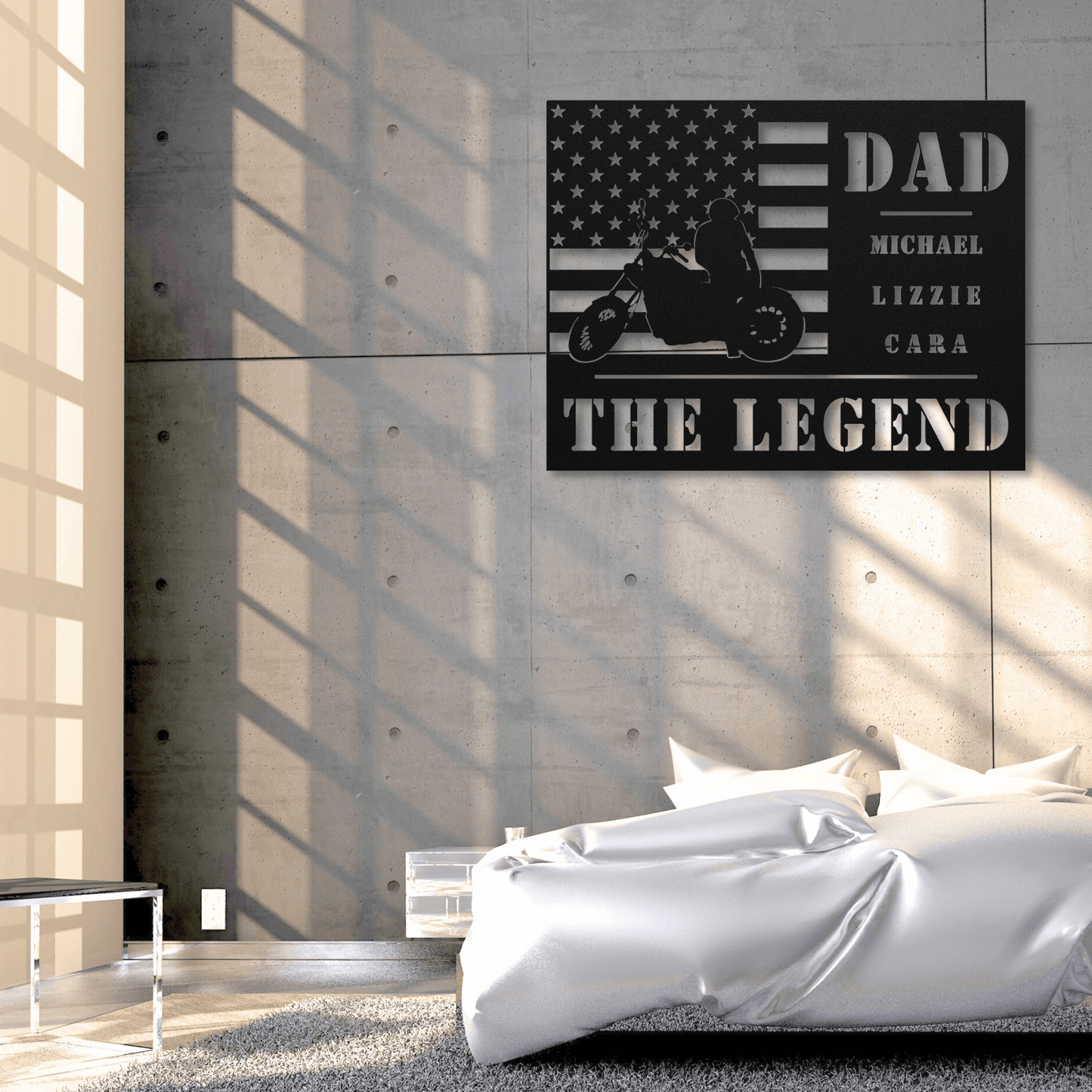 Personalized - Dad the Legend Metal Wall Art