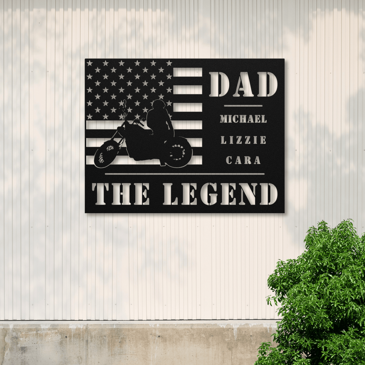 Personalized - Dad the Legend Metal Wall Art