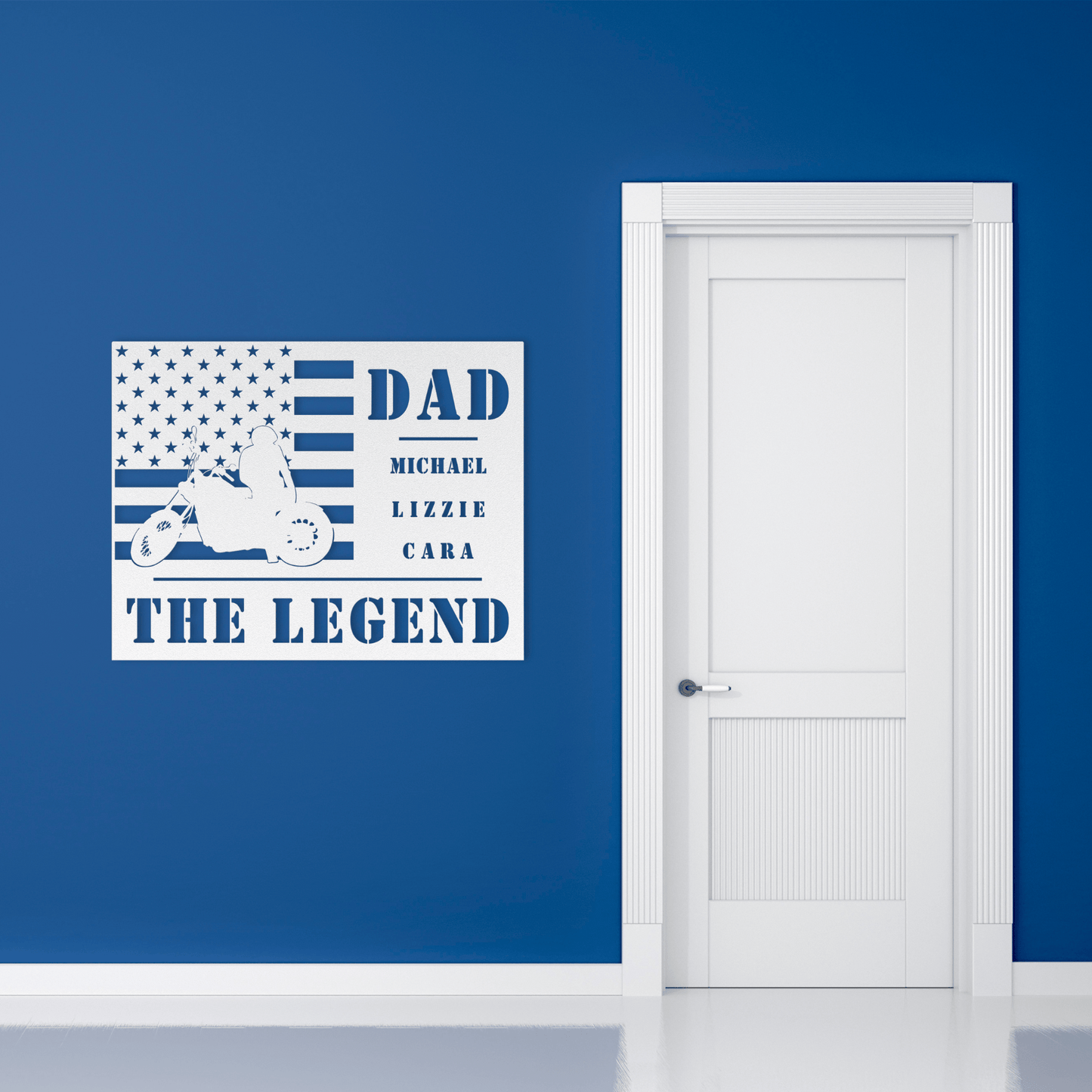 Personalized - Dad the Legend Metal Wall Art