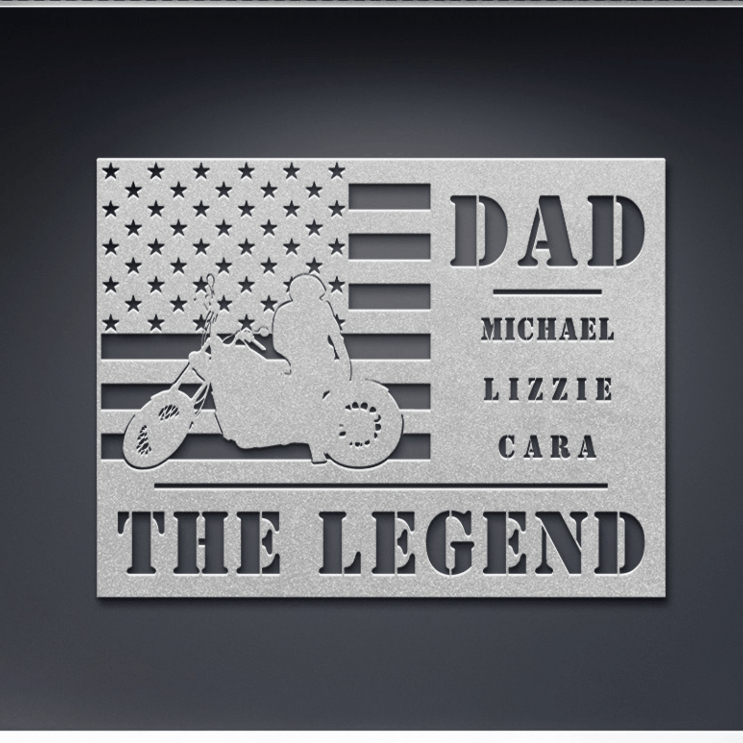 Personalized - Dad the Legend Metal Wall Art