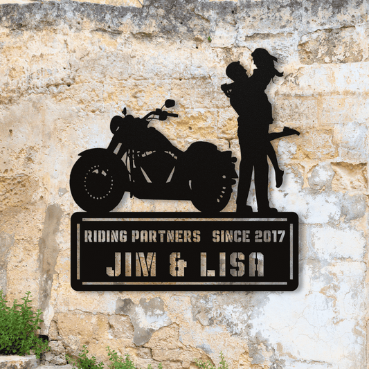 Personalized - Riding Partners Custom Name & Year Metal Art