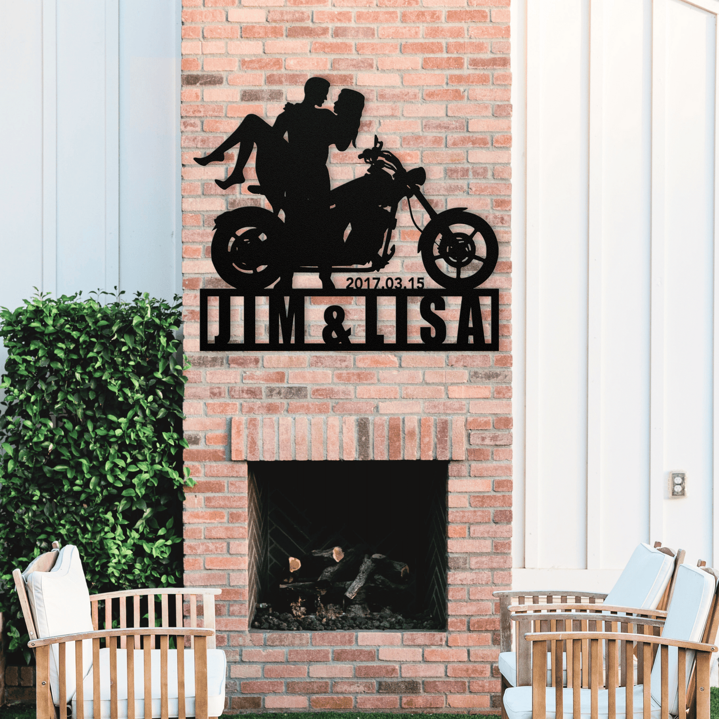 Personalized - Happily Married Couple Metal Wall Art