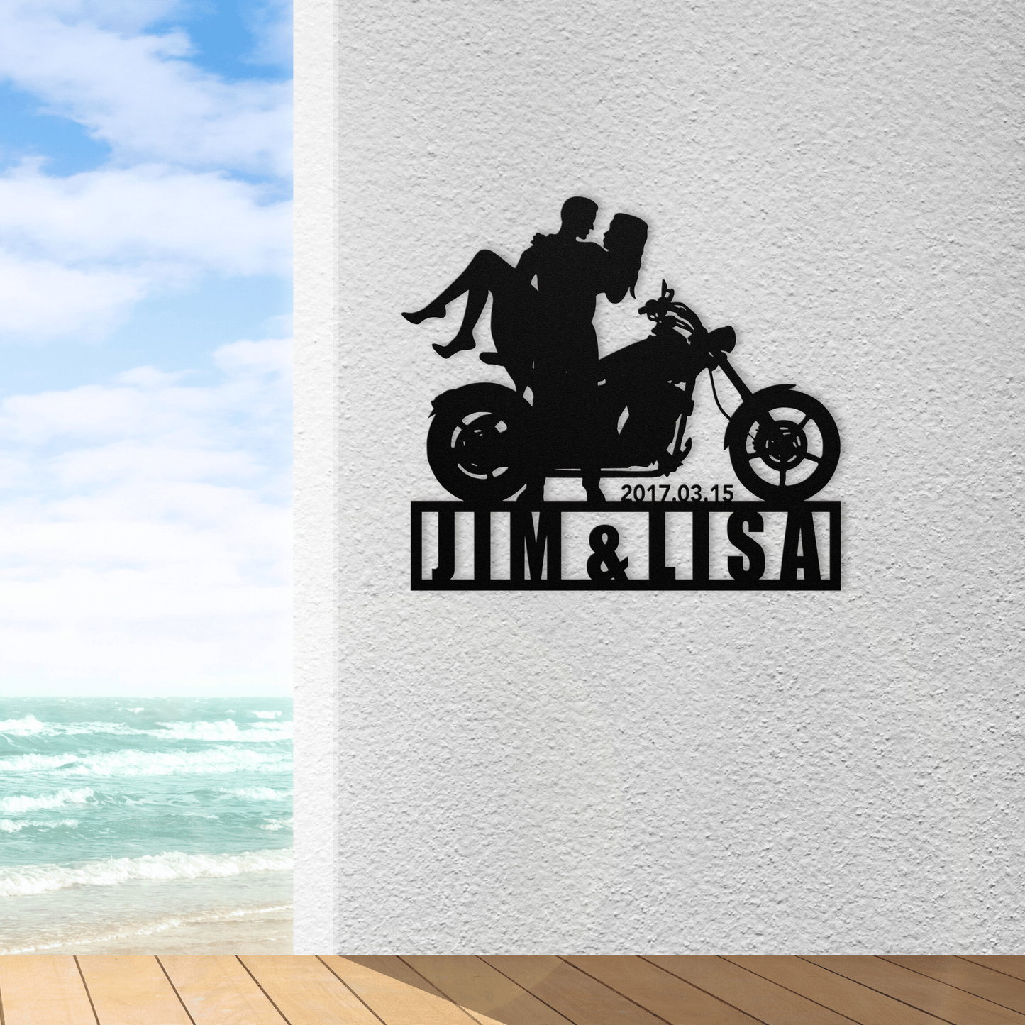 Personalized - Happily Married Couple Metal Wall Art