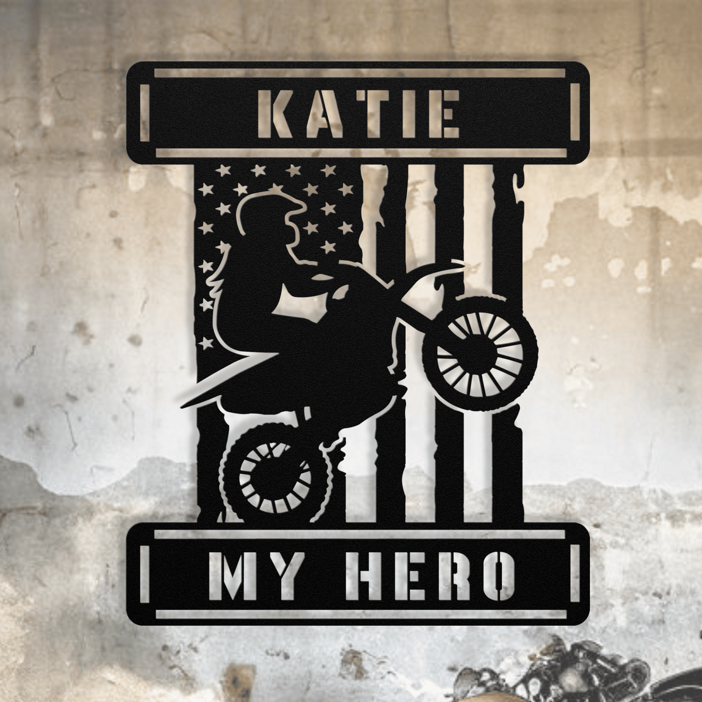 Personalized - Custom Name My Hero Metal Wall Art