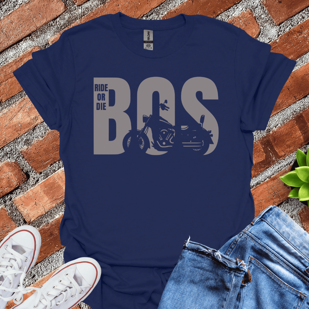 BOSTON Ride or Die Biker T-Shirt