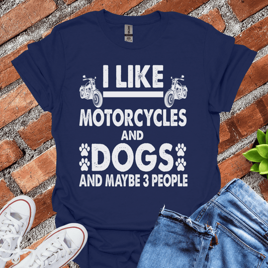 Motorcycles & Dogs T-Shirt