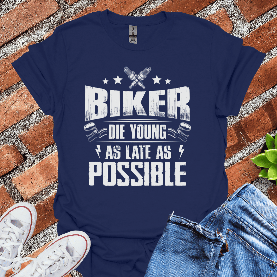 Biker Die Young T-Shirt