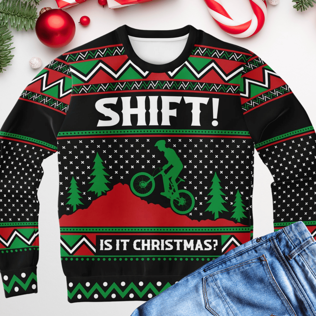 Shift It's Christmas Ugly Christmas Sweater