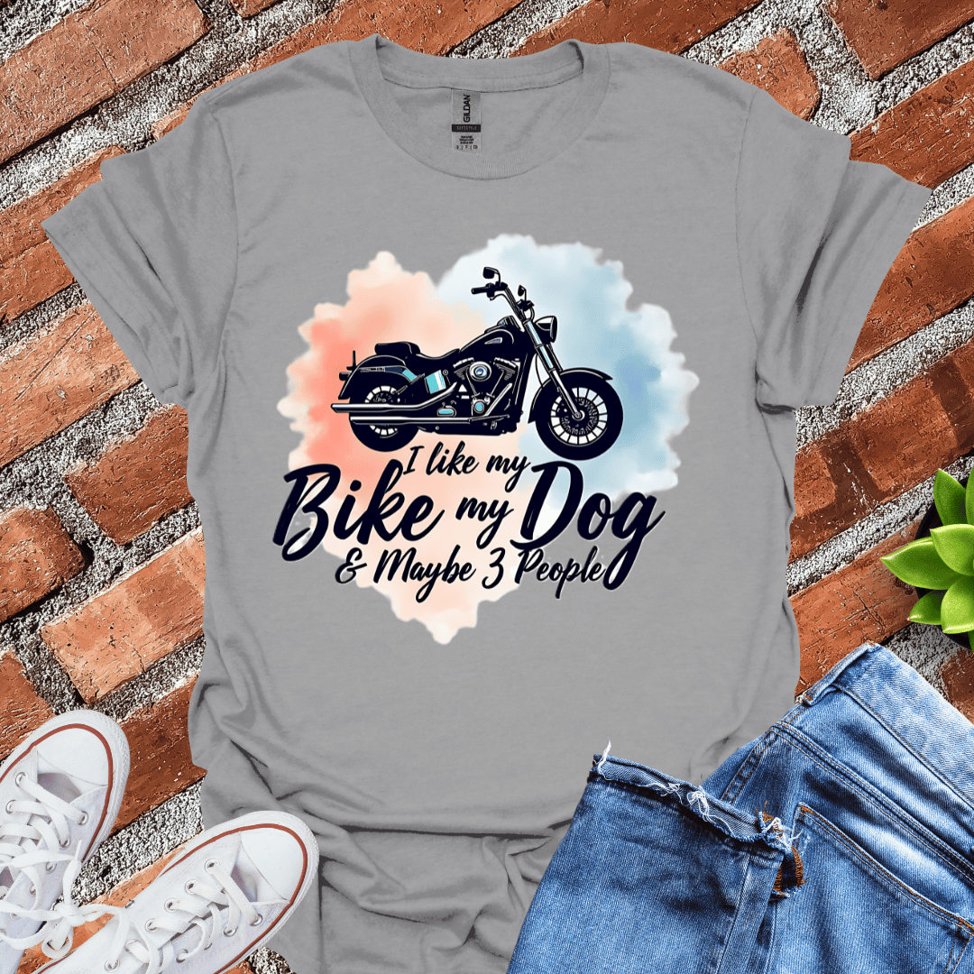 I Like My Bike & 3 People T-Shirt