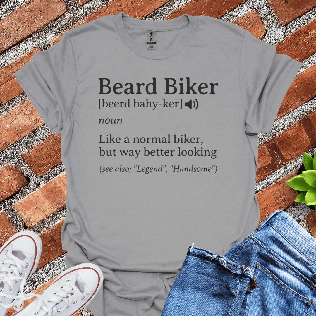 Beard Biker Definition T-Shirt