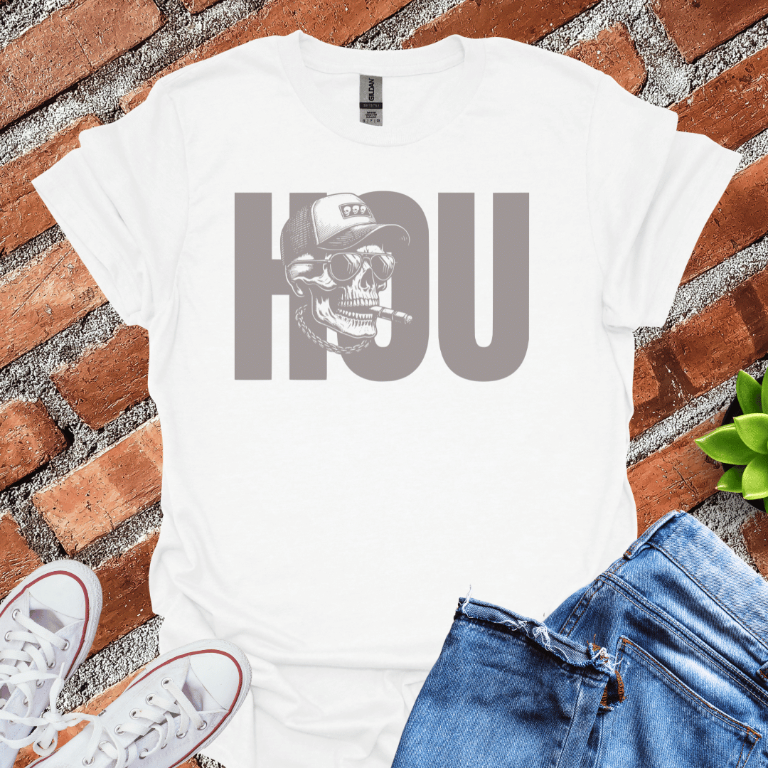 HOUSTON Skull Trucker T-Shirt