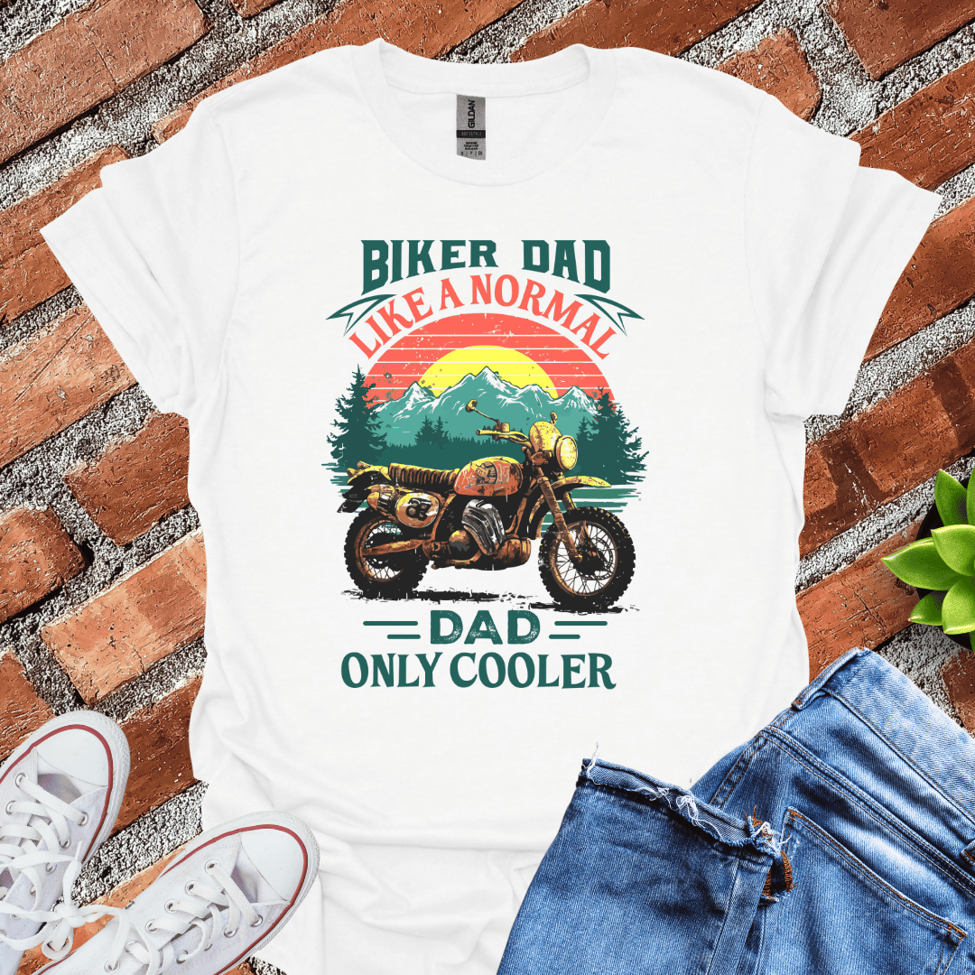 Biker Dad - Cooler than Normal T-Shirt