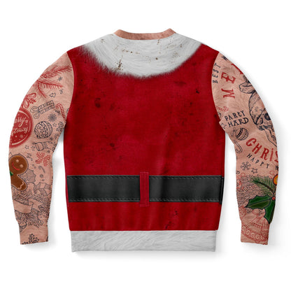 Bad Santa Tattoos Ugly Christmas Sweater