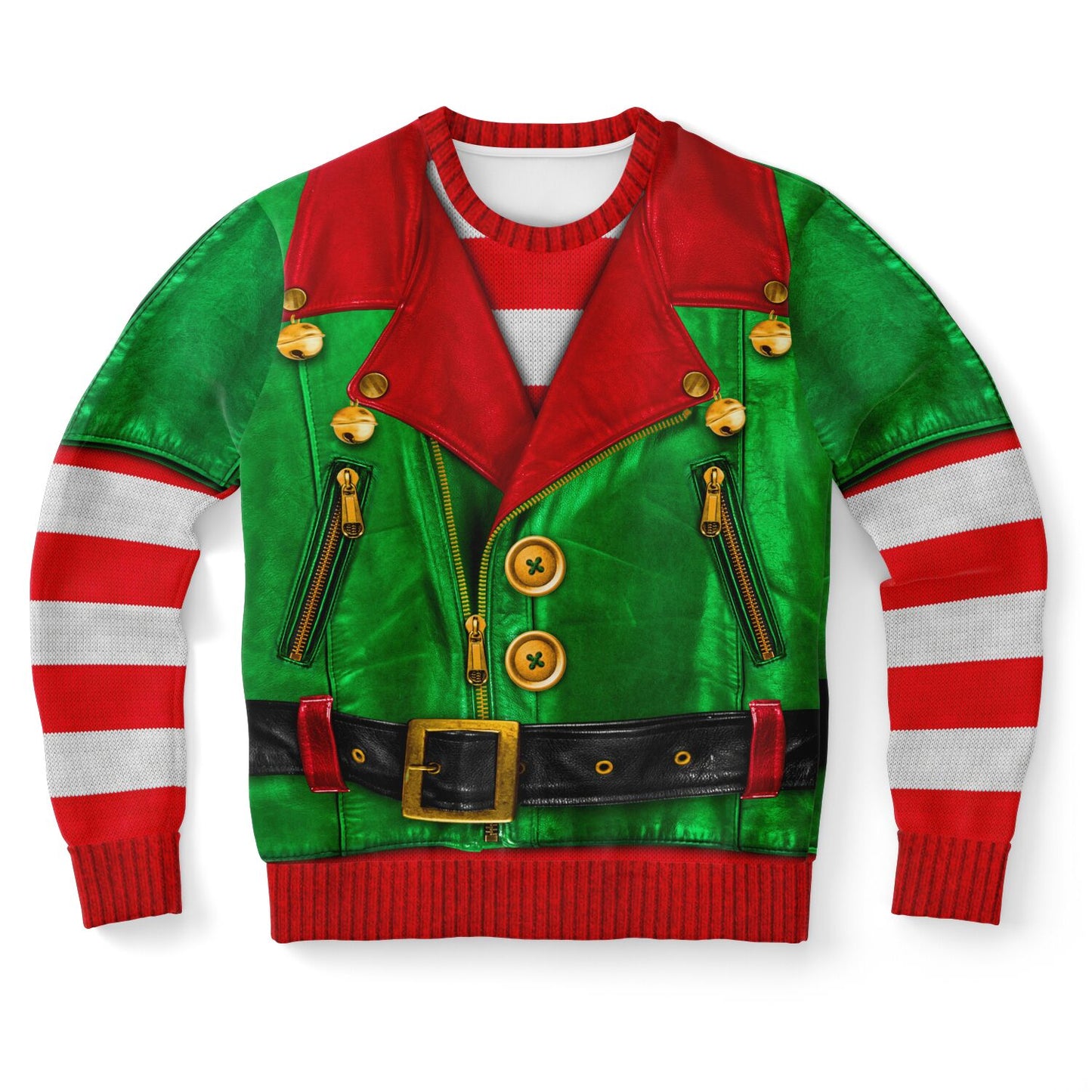 Santa's Little Biker Ugly Christmas Sweater