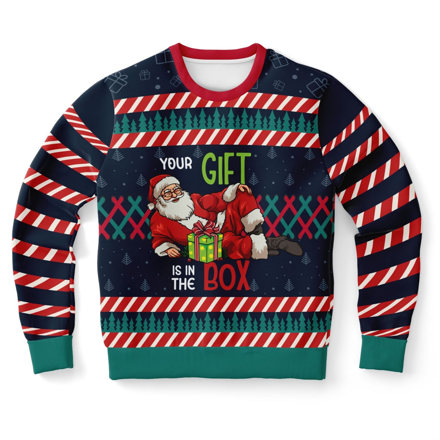 Santa’s Gift Box Ugly Christmas Sweater